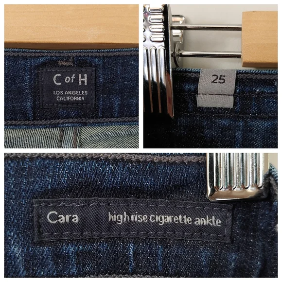 Citizens of Humanity Cara Cigarette High Rise Slim Ankle Jeans Size 25 COH - Picture 15 of 16